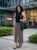 Siddhi-Hand block printed straight cut skirt