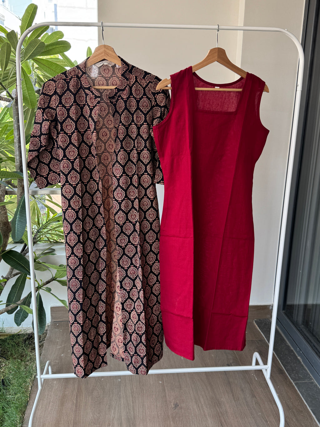 Aridra - Cotton hand block printed long dress