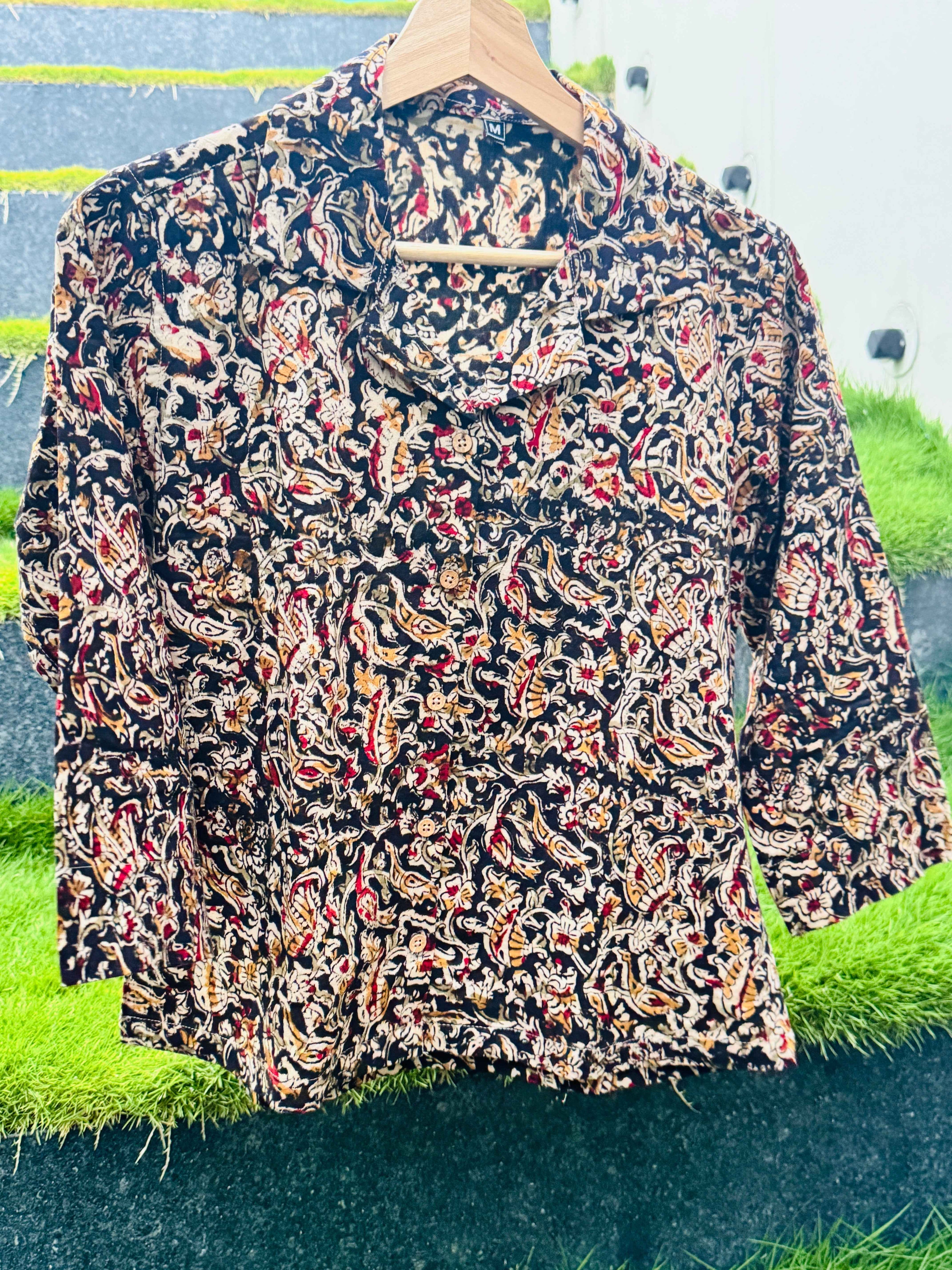 Krupa - Hand block printed kalamkari crop top