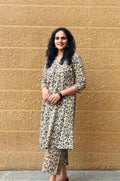 Dhatri - Hand block printed kalamkari kurta set co-ord