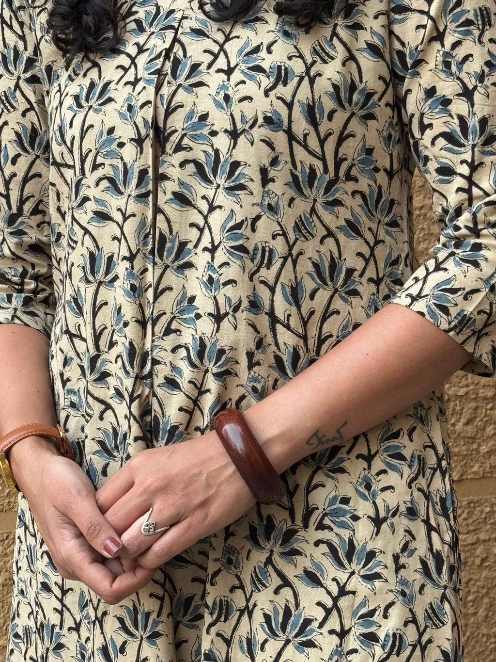 Dhatri - Hand block printed kalamkari kurta set co-ord