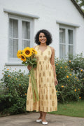 Prisha - Yellow Halter Neck Dress